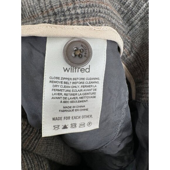 Wilfred Wool‎ cashmere blend cropped plaid trousers preppy sz 4 - Picture 9 of 10